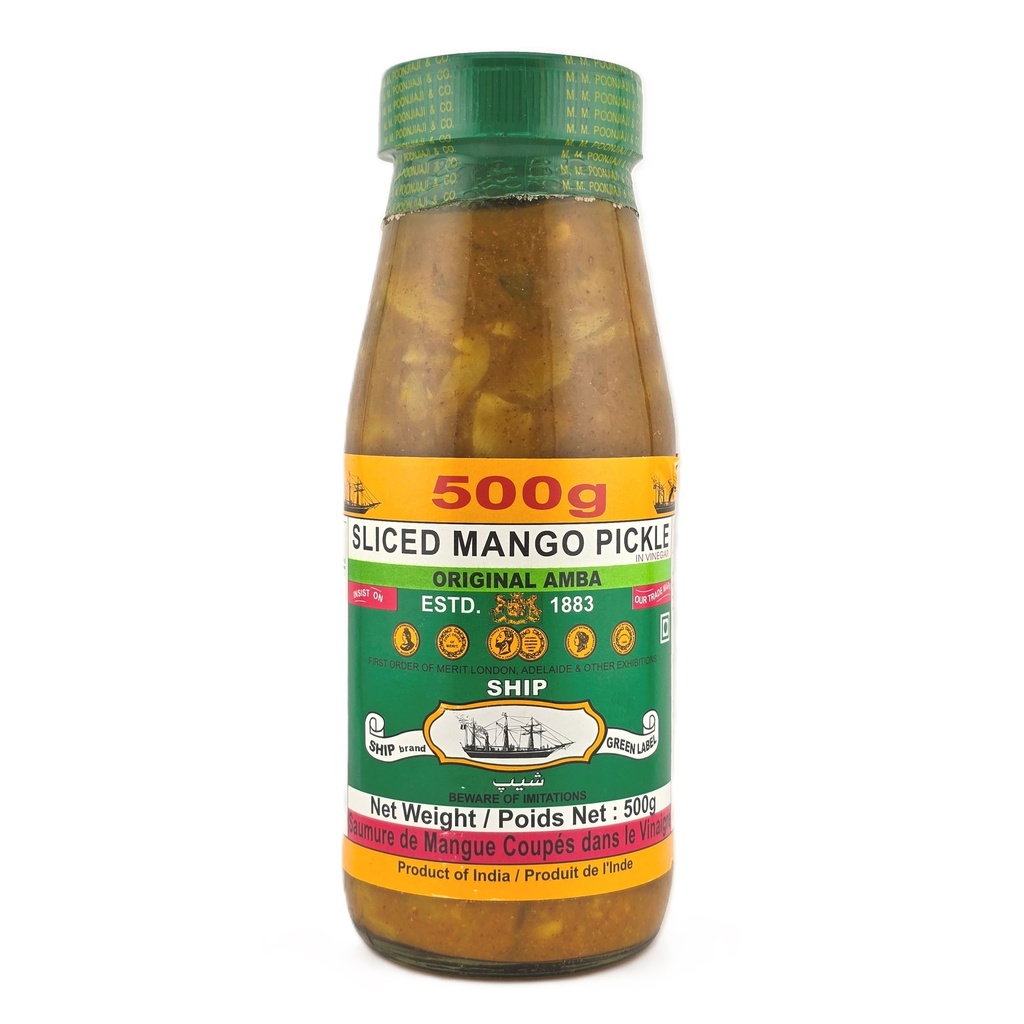 Ship Mango Pickles (Amba) - Glass Jars (12x500G)