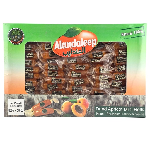 [1223] Alandaleeb Dried Apricot - Regular - Mini Rolls Gift Box (24x800G)